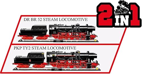 Miniatura 4 de COBI Colección Histórica DR BR 52 Locomotora de vapor Edición Ejecutiva