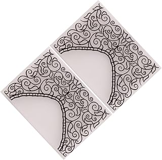 SEWACC Moldes De Folha De Estêncil Estênceis Para Artesanato 2 Pçs Pasta De Gravação Estêncil Costurado Molde Molde De Estêncil De Plástico Cortes De Molde Para Fazer Moldes De Relevo