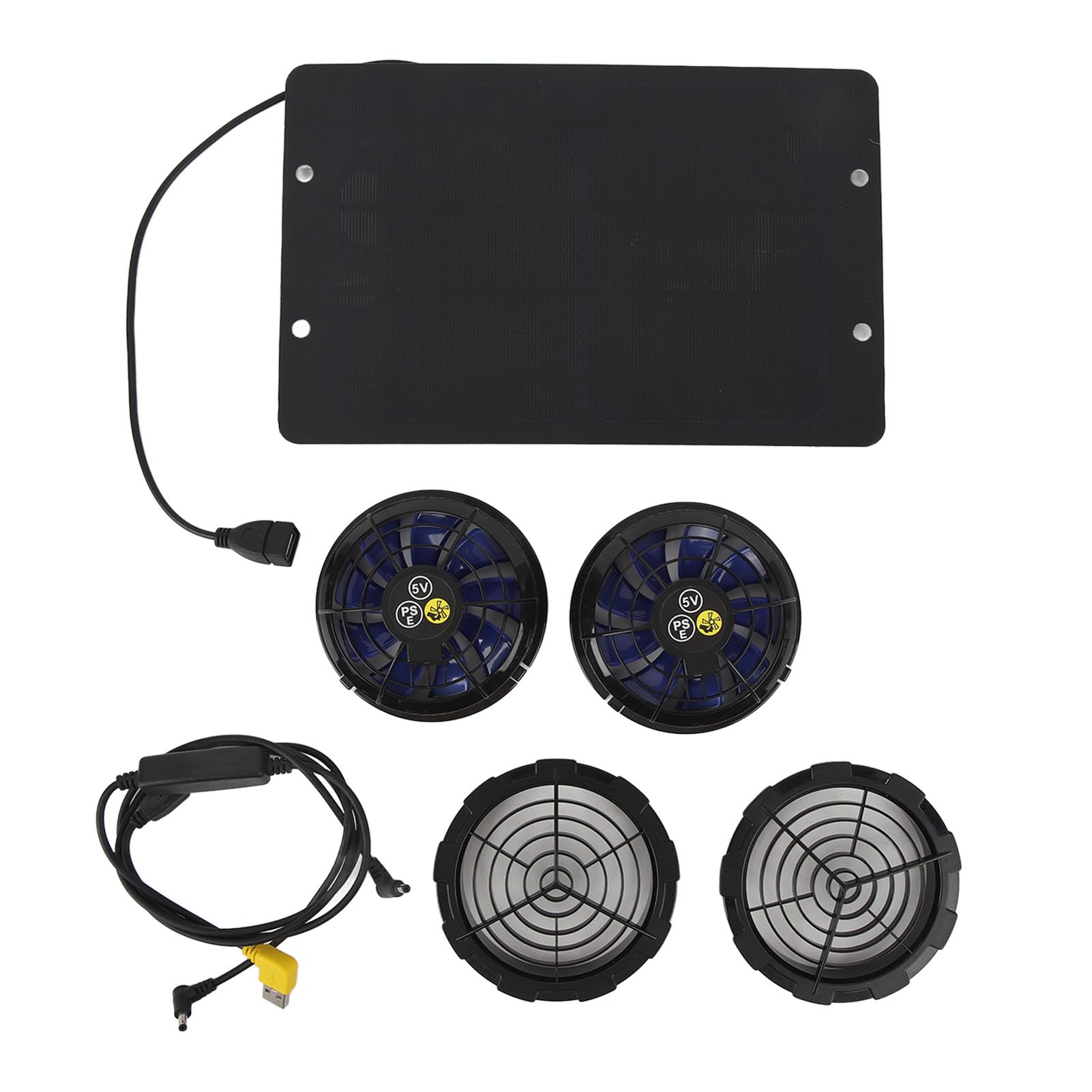 Ventilador solar de escape IPX7 de 10W para refrescar las casas de tus mascotas
