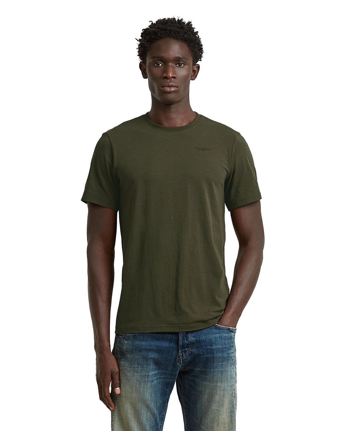 G-Star Men's Slim Base T-Shirt, Size: M, Color Gray