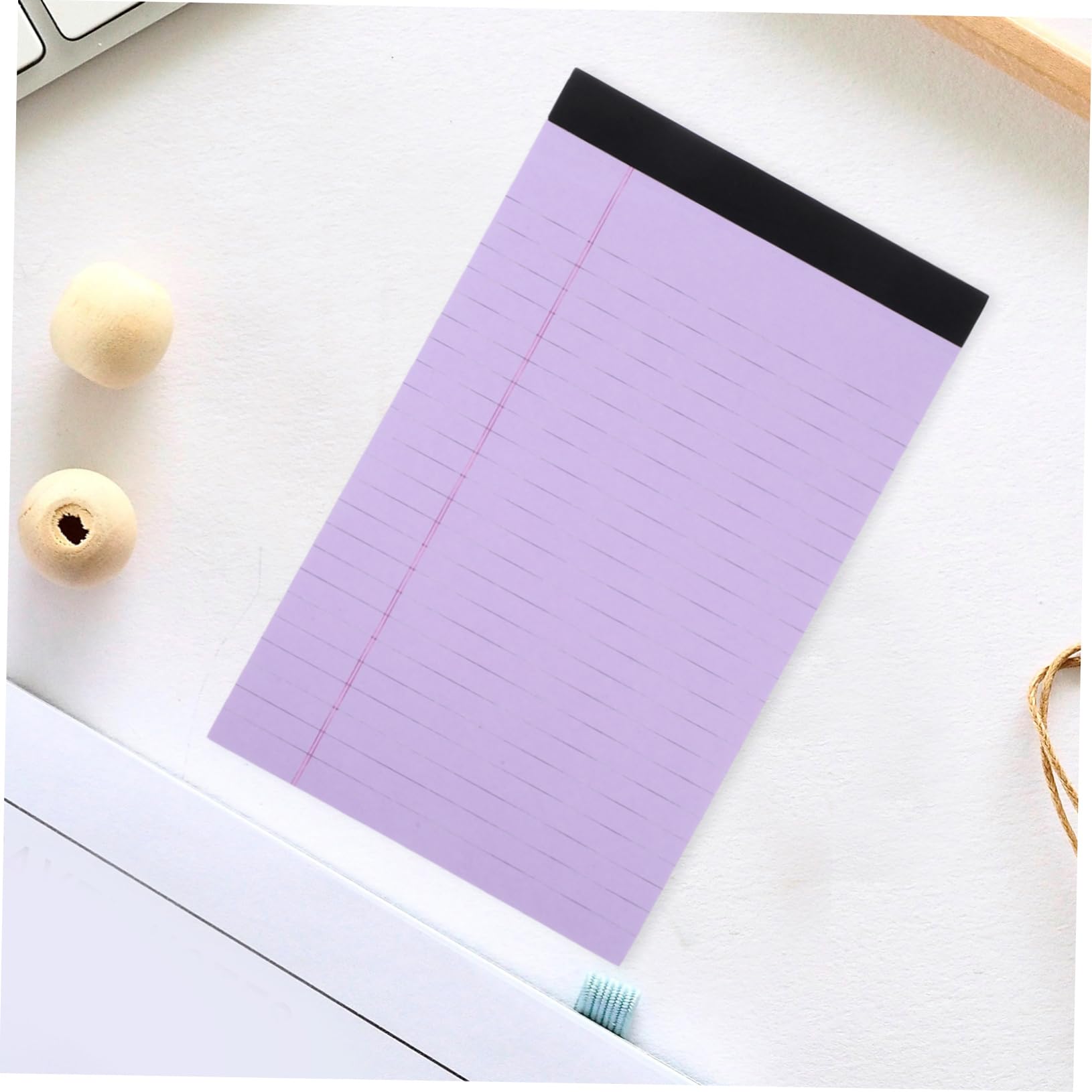 SHERCHPRY Blocco Note Legale Strappabile, 4 Pezzi, Carta a Righe, Design Portatile e Semplice per Appunti, Studio e Lavoro