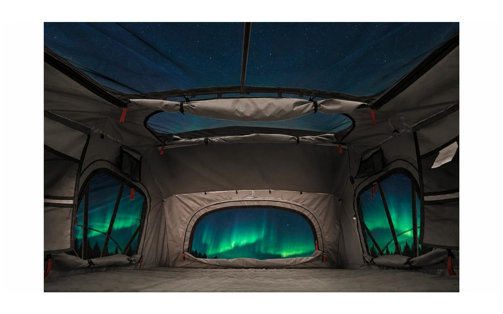 BERGER SkyLodge 160 Dachzelt | Panorama Auto Dachzelt für 2–3 Personen