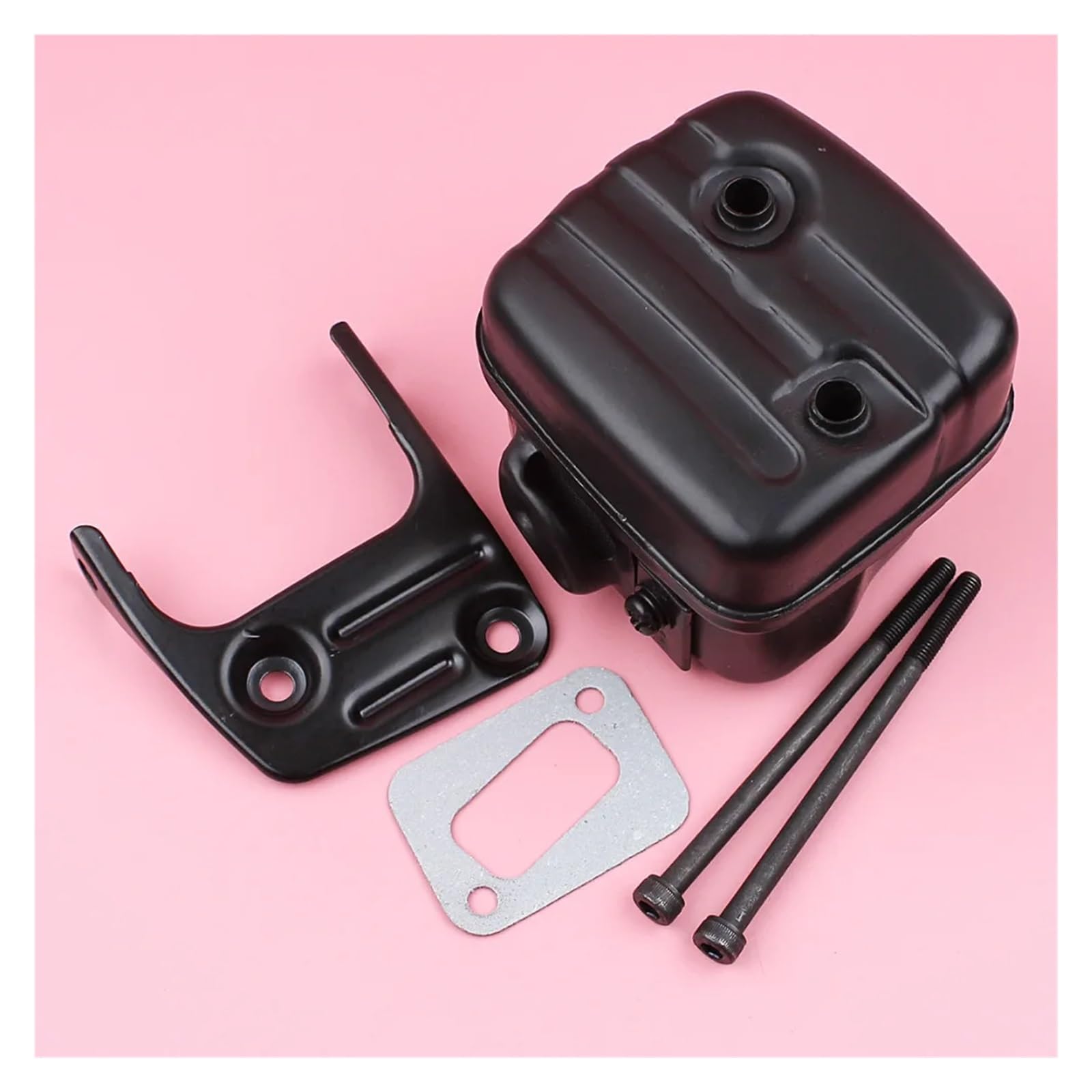 Silenciador de Escape for H-usqvarn 340 345 346 346XP 350 351 353 Kit de Juntas de Pernos de Soporte Piezas de Herramientas de Repuesto de Motosierra