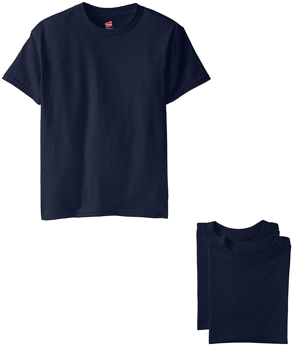 Hanes Big Boys Nano Premium Cotton T-Shirt Confezione da 3
