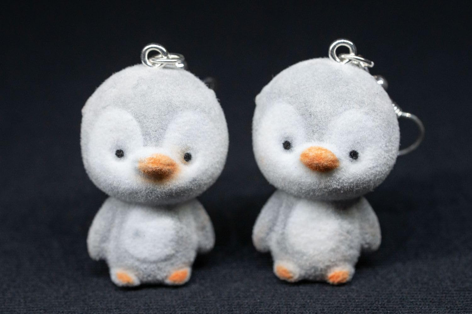 Penguin earrings miniblings pendant bird seabird zoo animal zoo flock grey