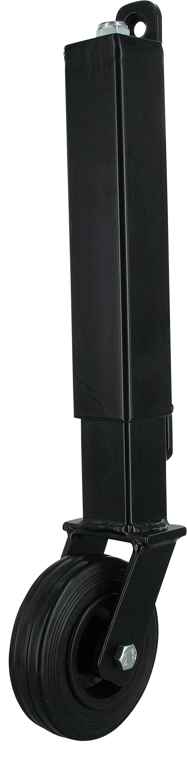 Rollentechnik Ruota a molla per cancello da giardino, in gomma piena, diametro 100 x 30 cm, altezza 400 mm, portata 70 kg