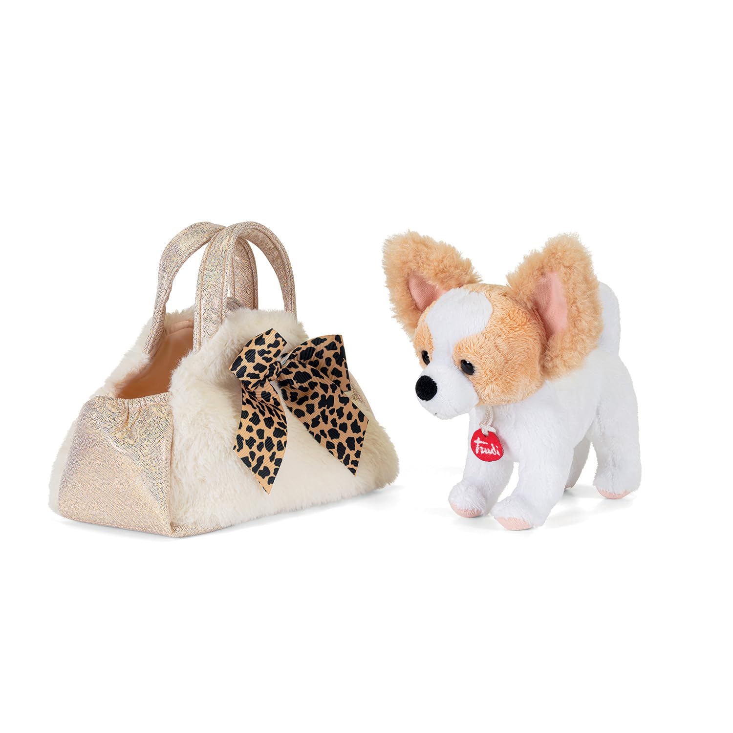 Trudi Cane Animalier Fashion Bag | Animali peluche idea regalo | 17x20x11 cm taglia XS | Fashion pets | modello 56080