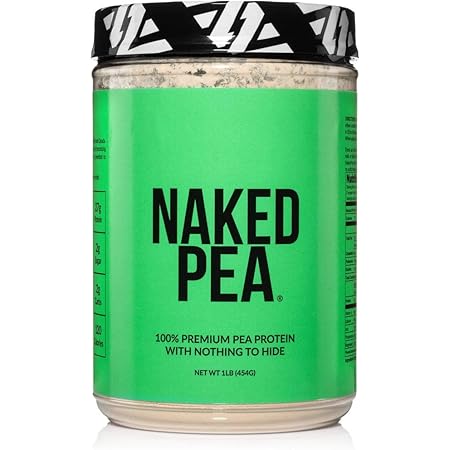 Naked Pea - Pea Protein Isolate from North American Farms - Plant Based, Vegetarian & Vegan Protein. Easy to Digest, Speeds Muscle Recovery - Non-GMO, No Lactose, No Soy and Gluten Free - 15 Servings