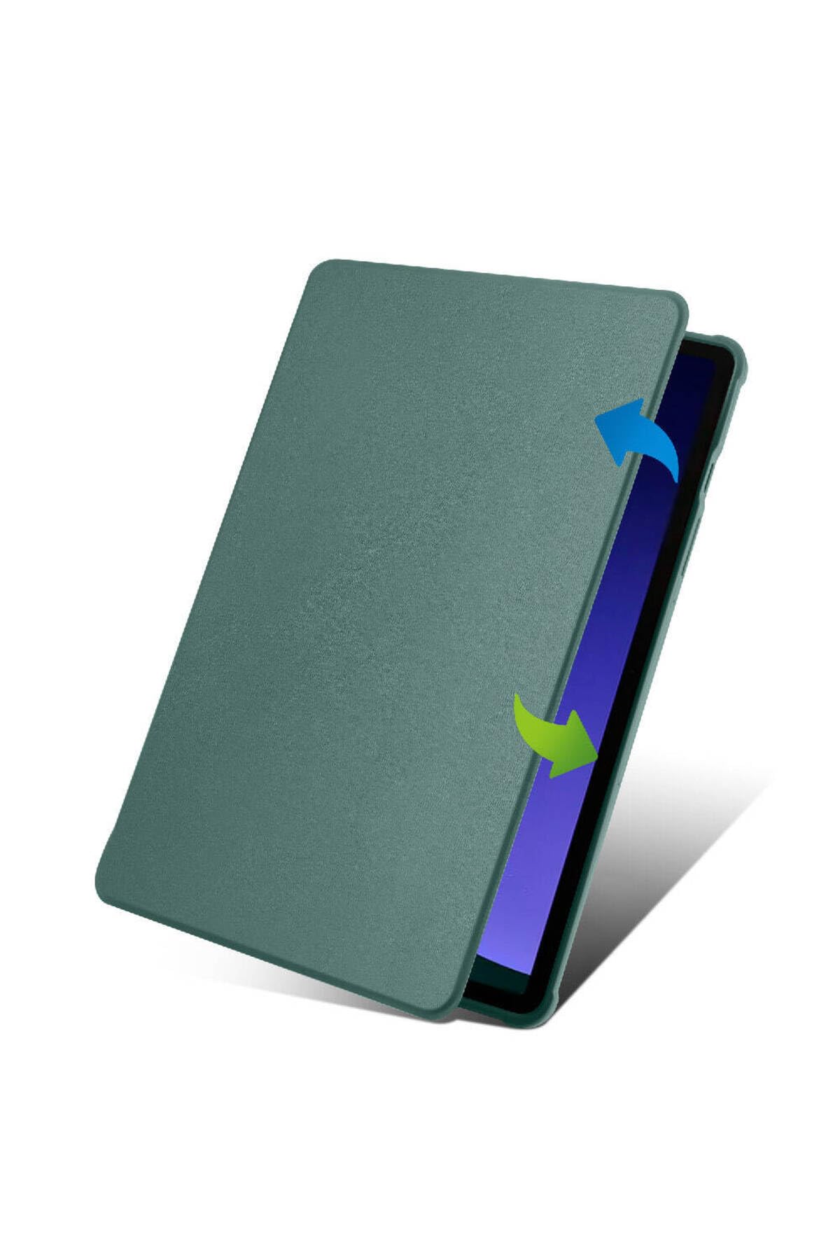 CONSTRAIN - Galaxy Tab S9 Kılıf Termik Kalem Bölmeli Dönebilen Standlı Kılıf - Siyah