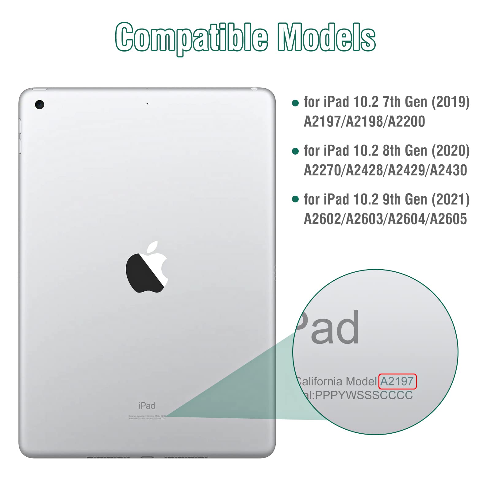 Bettdow Toetsenbord Hoes IPad 10.2 Inch - Magnetisch Verwijderbaar, Roze Met Potloodhouder