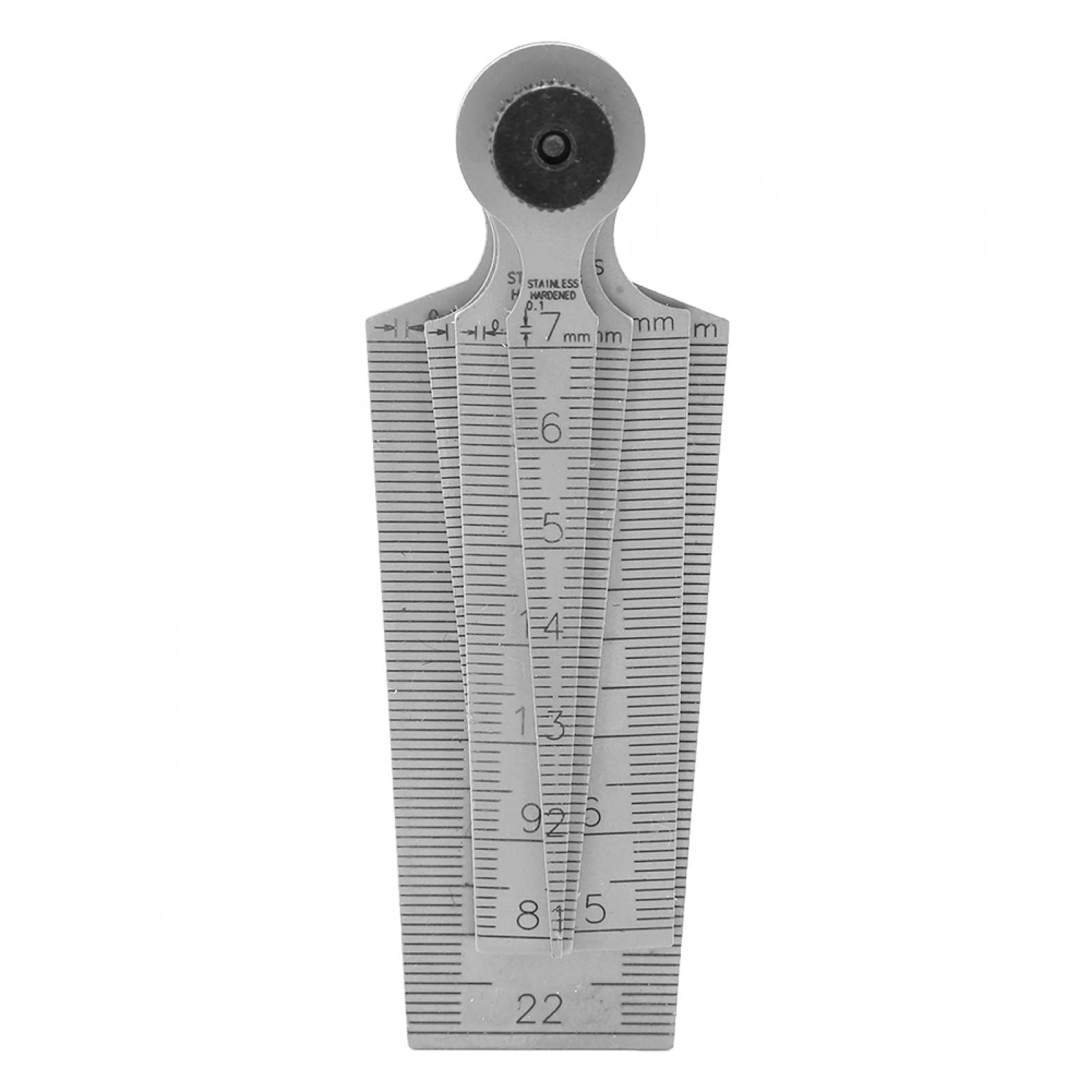 Calibro Conico, 1 Set Spessimetro per Saldatura in Acciaio Inossidabile Righelli Strumento di Ispezione del Foro Dimensione del Foro Gage Spessimetro Strumento di Misurazione Gap Gage