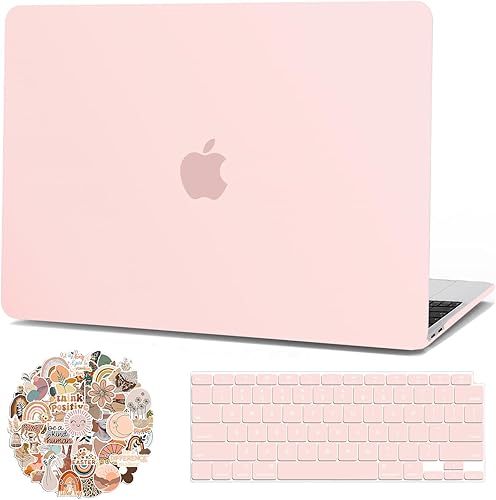 G JGOO Funda compatible con MacBook Air de 13 pulgadas 2022 2021 2020 2019 2018 versión M1 A2337 A2179 A1932 Touch ID, carcasa rígida de plástico
