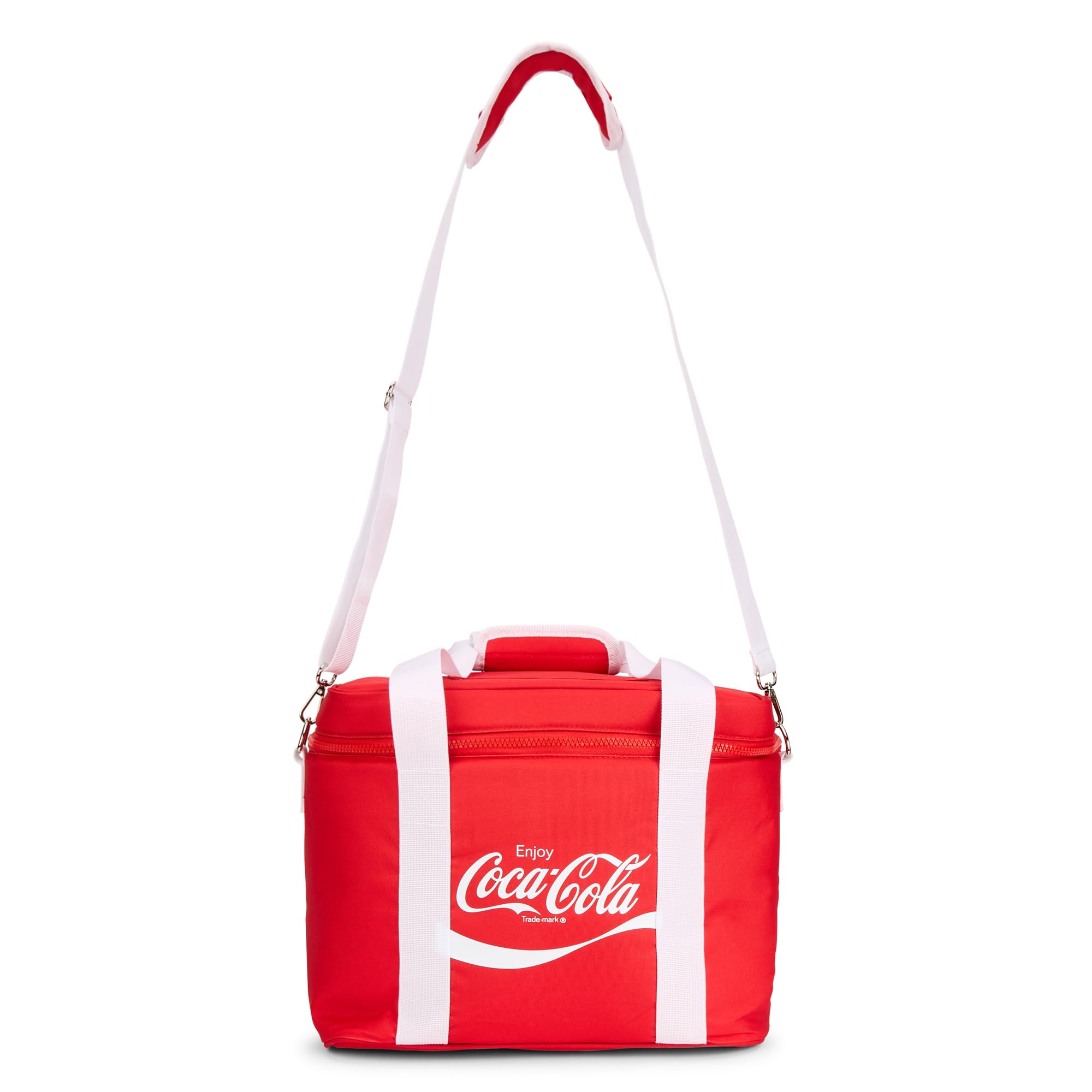 Borsa termica con licenza ufficiale Coca-Cola, 20 l, con tracolla rimovibile e maniglia per il trasporto (32 cm x 28 cm)
