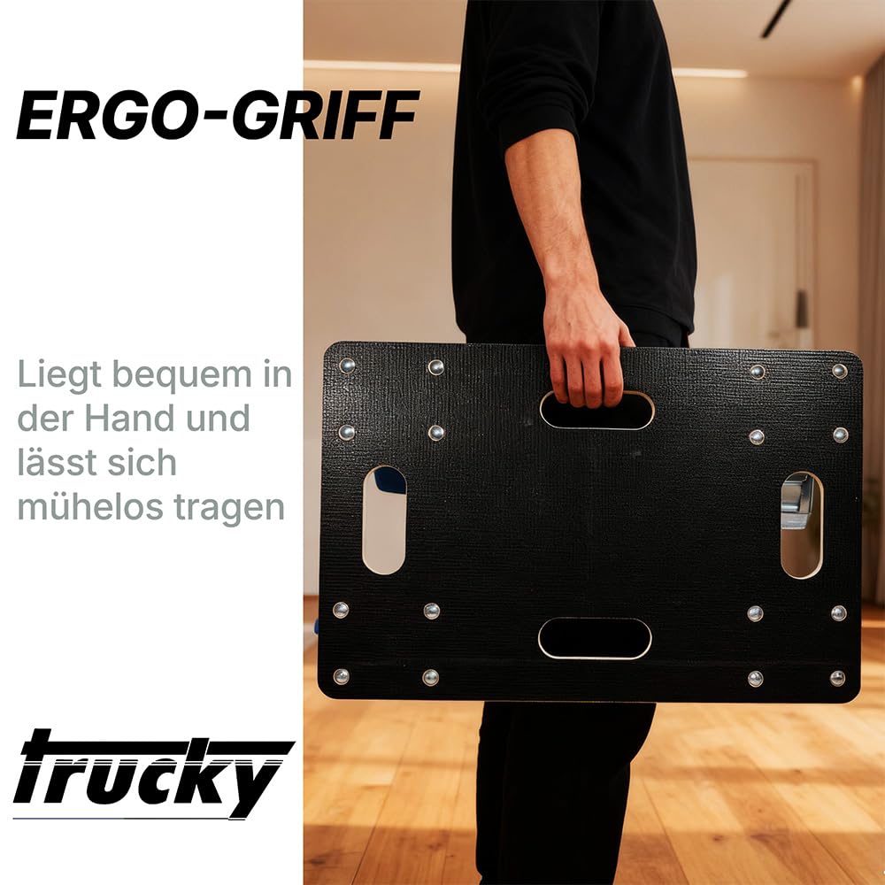 Trucky Rollbrett 33 x 50 cm Transportroller 500 kg Möbelroller mit 4 Rollen Rollwagen Transportwagen für Möbel Transport