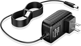 5V 3A AC DC Adapter Compatible with Wockoder KD-2008 KD-2008BL KD2008 KD2008BL 3-Speed Wireless Portable LP Phonograph Record Player Belt-Drive Turntable Vinyl Stereo Speaker