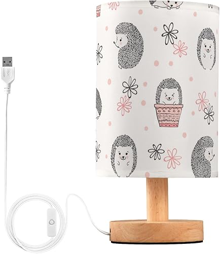 Miniatura 2 de Bedside Lamp Night Stand Lamps Warm Light Cute Sweet Hedgehogs Lamps for Girls Hallway