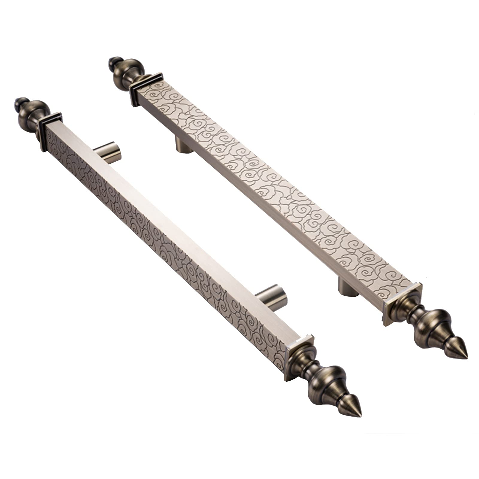 Lrfvhyqnk Style2 Barn Door Handles Sliding Pull, Double Sided Sliding Barn Door Pull Handles Bronze 60-150Cm(,60Cm)
