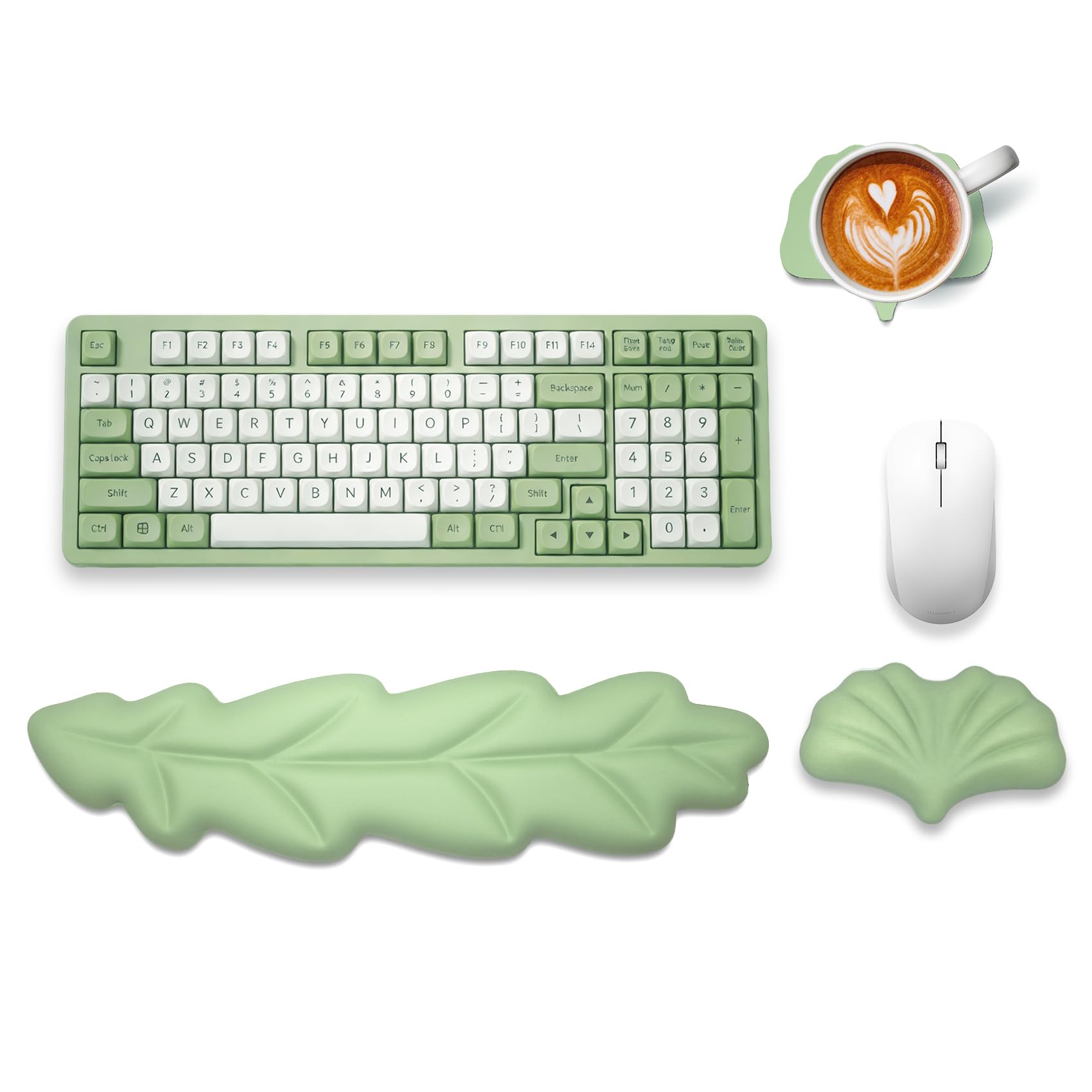 Repose-poignet en cuir PU pour clavier - Coussin de paume pour bureau