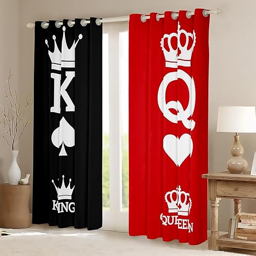 Miniatura 2 de Feelyou Cortinas opacas románticas para adultos, para el día de San Valentín, para dormitorio, sala de estar, adultos, cortinas opacas románticas