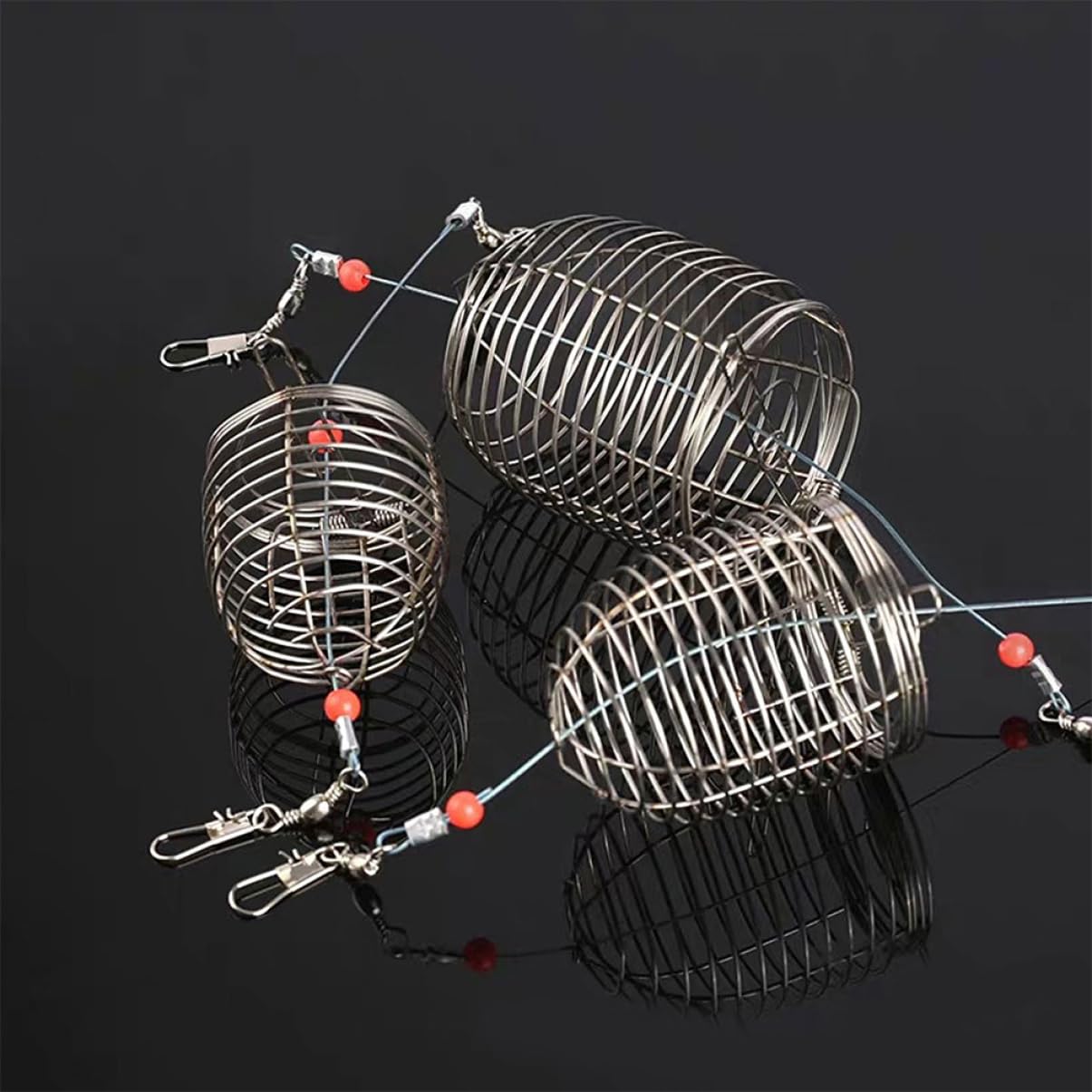 30stücke Edelstahl Bait Cage Für Karpfenangeln Robuster Futterkorb Für Effektives Angeln Langlebige Konstruktion Einfaches Bait-Management Perfektes Zubehör Für Angelfans