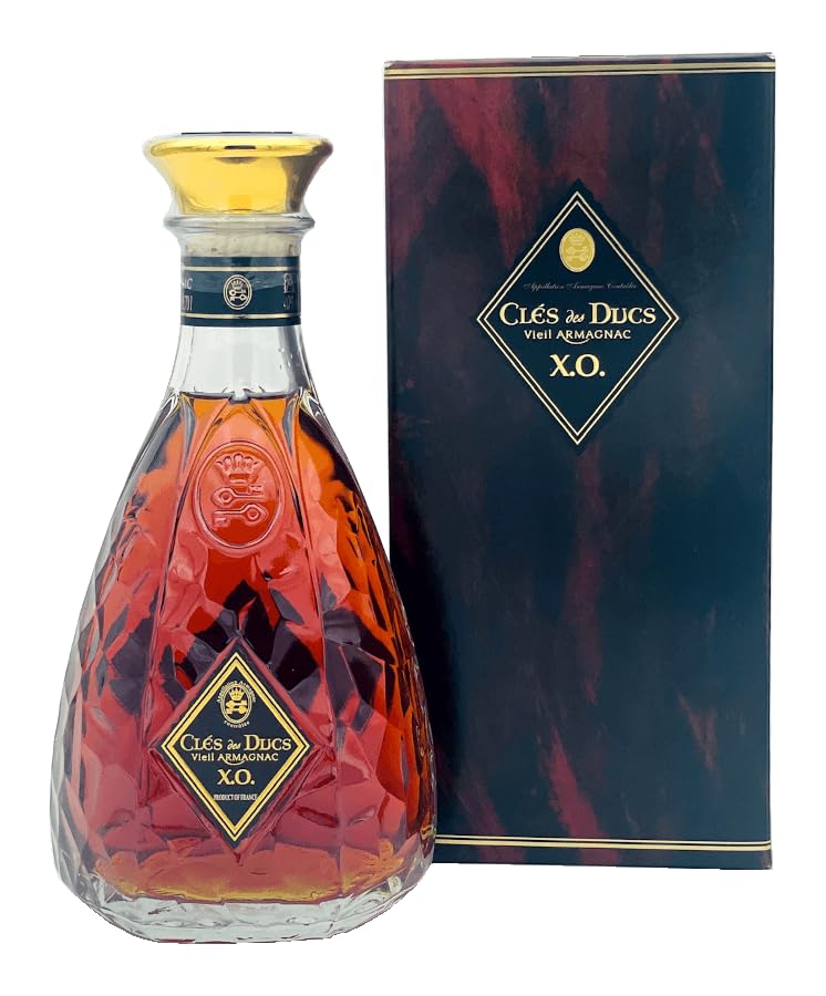 Clés Des Ducs Vieil Armagnac X.O. 40%, 1 x 0.7 l, in Holzkiste Weinbrand