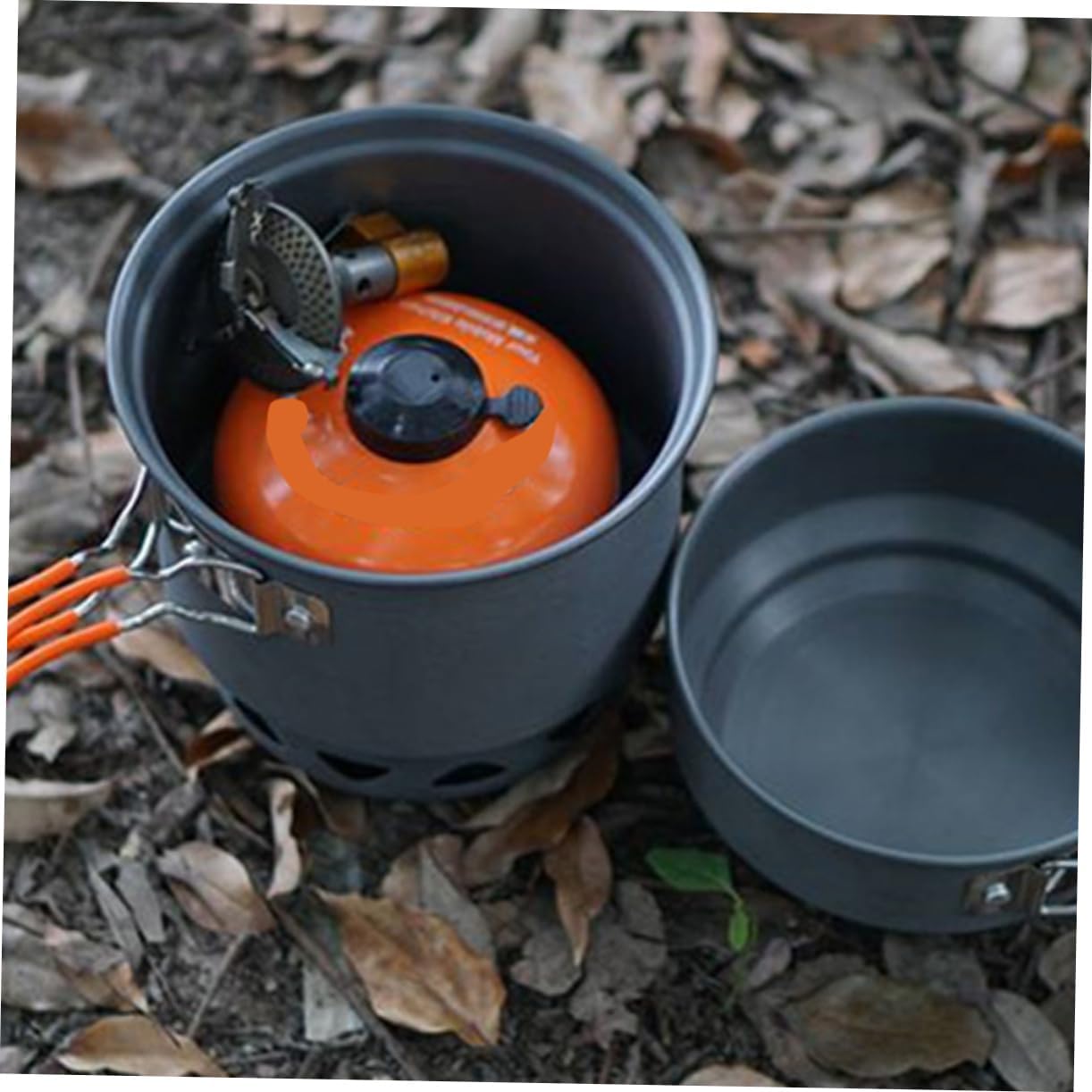 1set Portable Camping Cookware Lightweight Pot Pan and Utensils for Outdoor Cooking for Persons Hiking Picnic and Backpacking Adventures