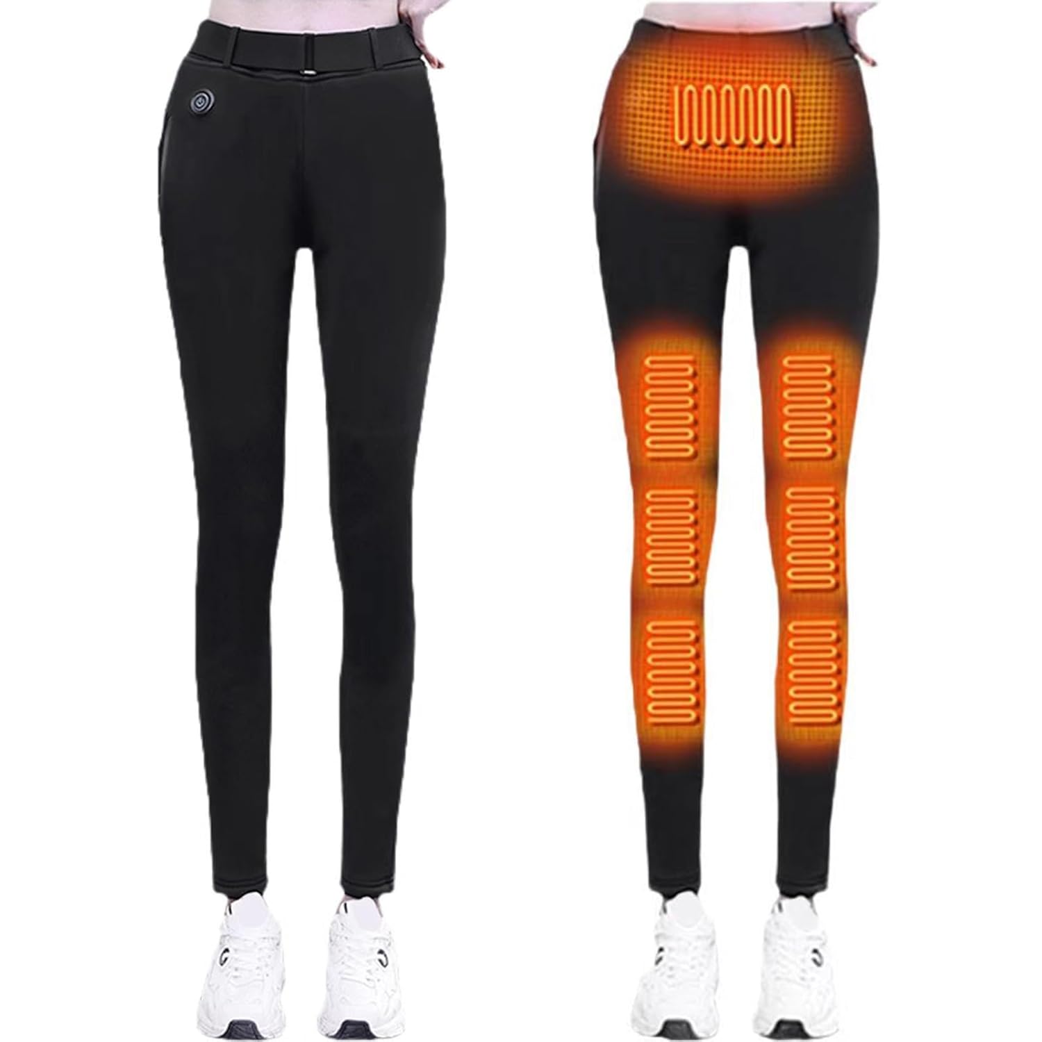 Heated Pants for Women Heated Leggings Women Heated Snow Hiking Pants Winter Softshell Outdoor Trousers