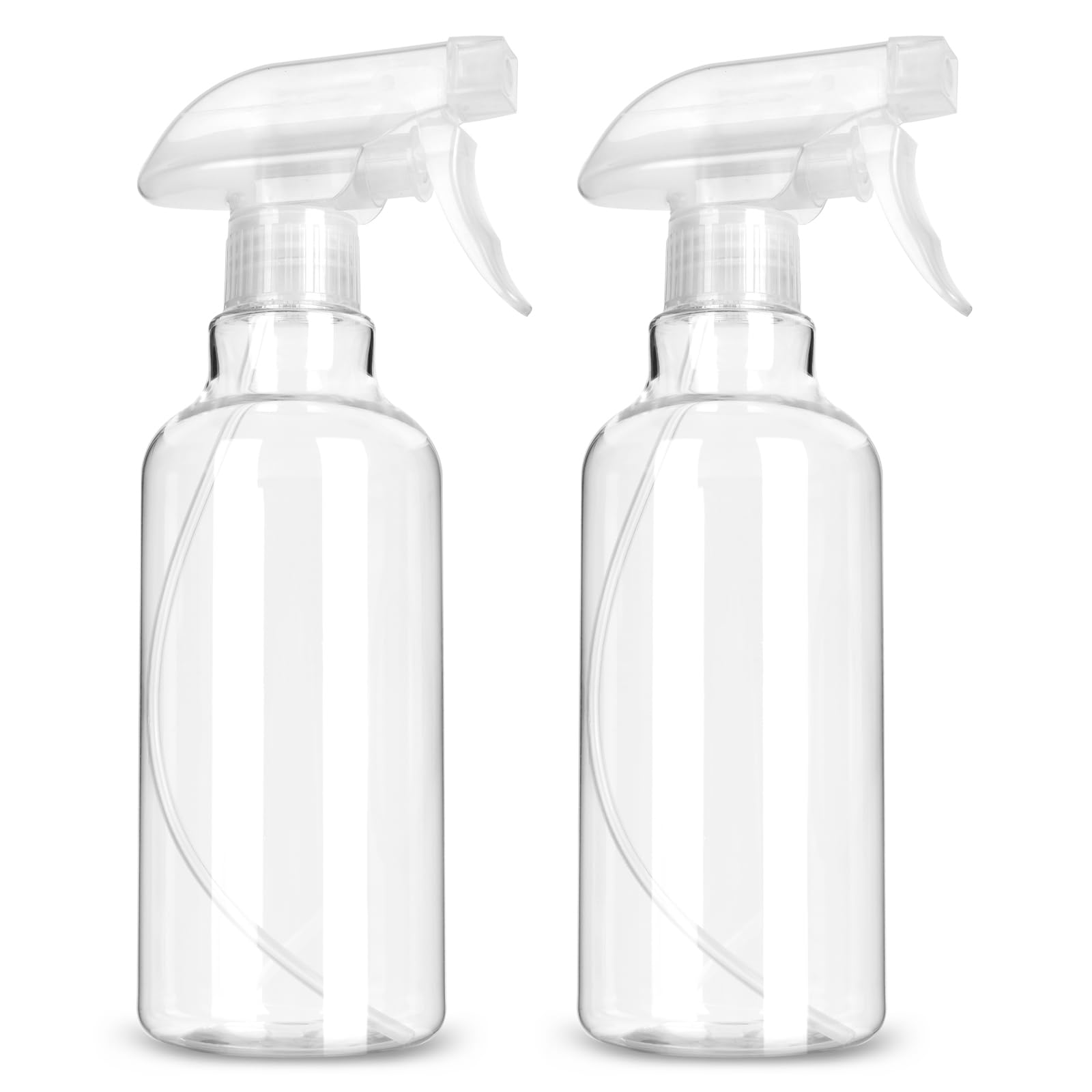 ALLWINPlastic Spray Bottles - 2 Pack 16 OZ Empty Spray Bottle,Heavy Duty Spraying Bottles Mist/Stream Water Bottle for Cleaning, Plants, Pet, Hair, Cooking