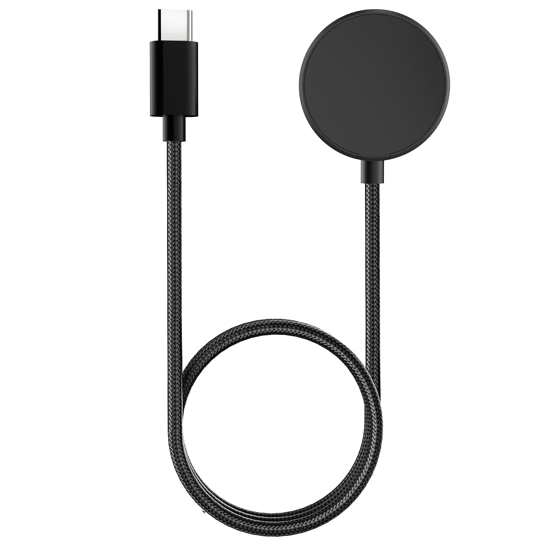 USB C Charger Compatible with Samsung Galaxy Watch 7/6/6 Classic/5/5 Pro/4/4 Classic/3/Active 2, Upgrade Nylon Galaxy Watch Charger Cable