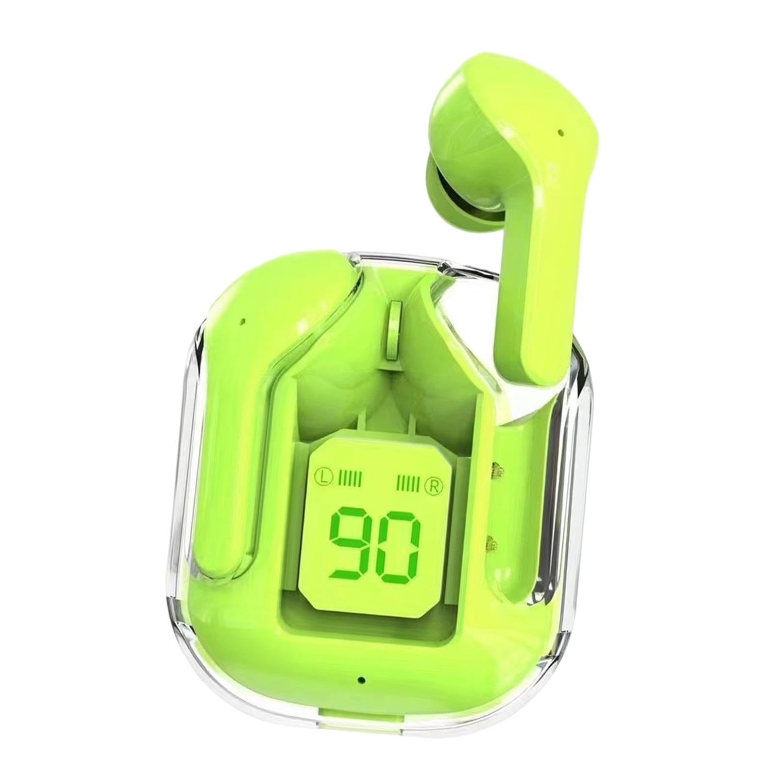 Club Bollywood®Wireless Earbuds Led Display Bluetooth Headphones for Running Office Fitness Green|Cell Phones & Accessories | Cell Phone Accessories |• Cell Phones & Accessories|2 Earbuds 1