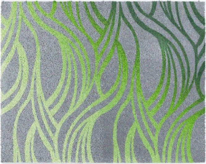 Tapis de toilette vert Mayra 50x60cm pour une ambiance nature