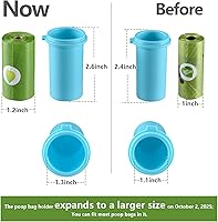 Vista 2 de Botella de agua para perros con contenedor de alimentos y soporte para bolsa de excrementos, cuenco de agua de viaje, dispensador portátil