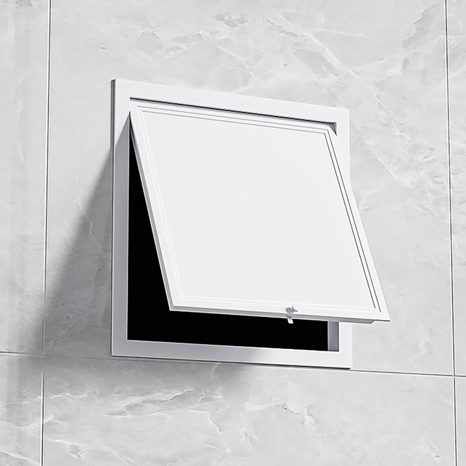 Fcoin White Customizable Aluminium Flush Mount Access Panel - Fire Rated Drywall Access Door(,50X50cm)
