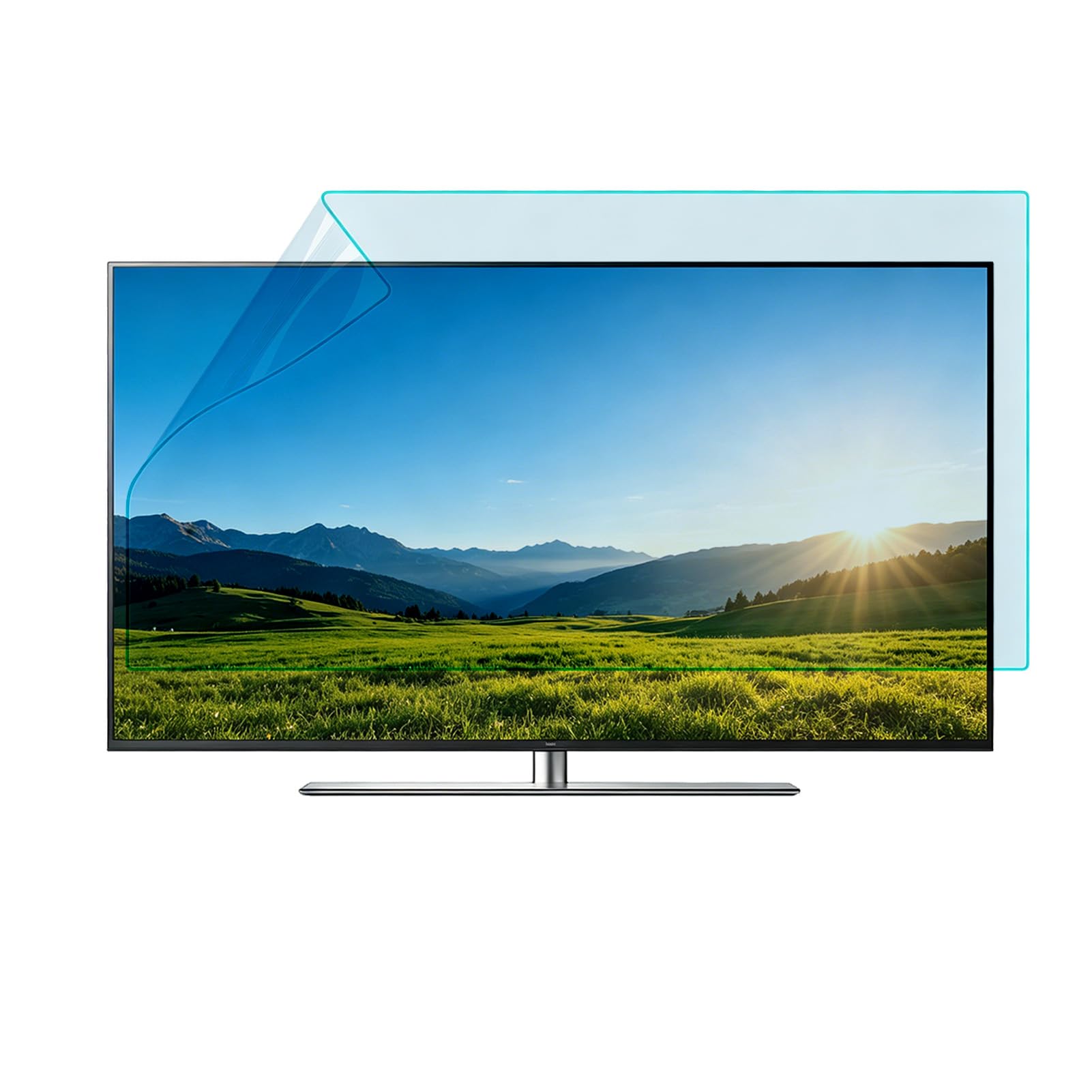 Matte Entspiegelungs-TV-Schutzfolie, Blaulichtfilter für LCD LED OLED QLED Fernseher, kratz- und ölfest, kompatibel mit 32-75 Zoll,43" 942 × 529 mm