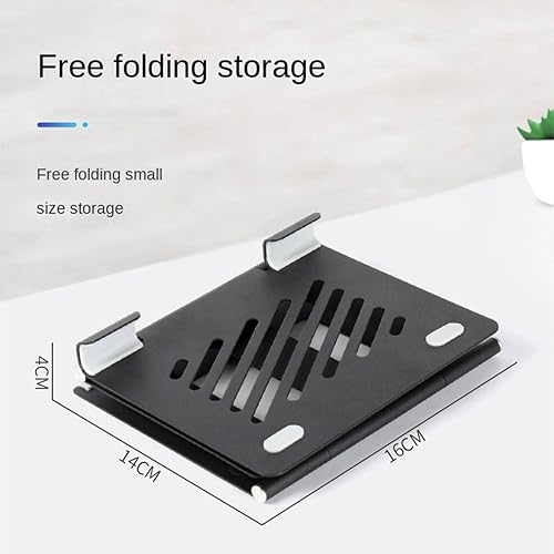 Miniatura 3 de FARZI Metal Folding Cooling Base Bracket Multi-Functional Portable Laptop Mobile Phone Learning Desktop Bracket