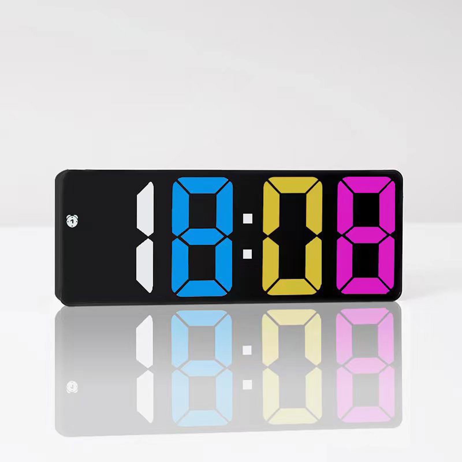 CNDsdrDT alarm clock, 3 Adjustable Brightness, Voice Control With Temperature, Snooze, Date