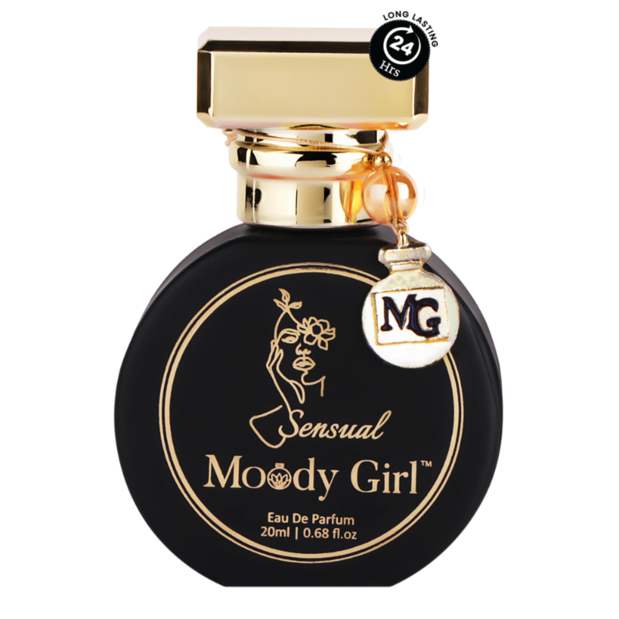 Moody Girl Sensual Perfume for Women | Spicy Tonka Bean Fragrance | 24 Hrs Long Lasting Eau De Parfum with Myrrh | Valentine Gift | Solid Premium & Luxurious Perfume for Every Occasion - 20ml