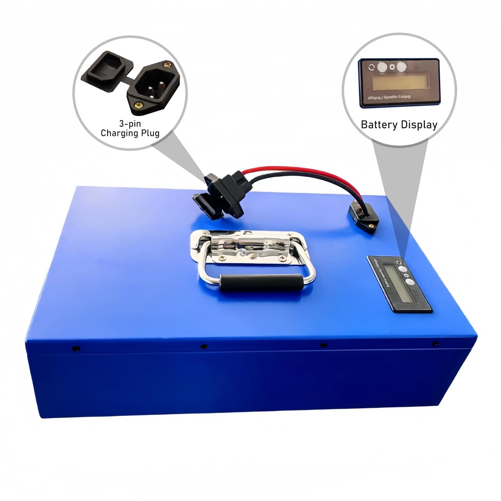Batteria Litio 36v/48v/60v/72v 10Ah per Bici Elettrica con Caricabatterie 36V 10Ah