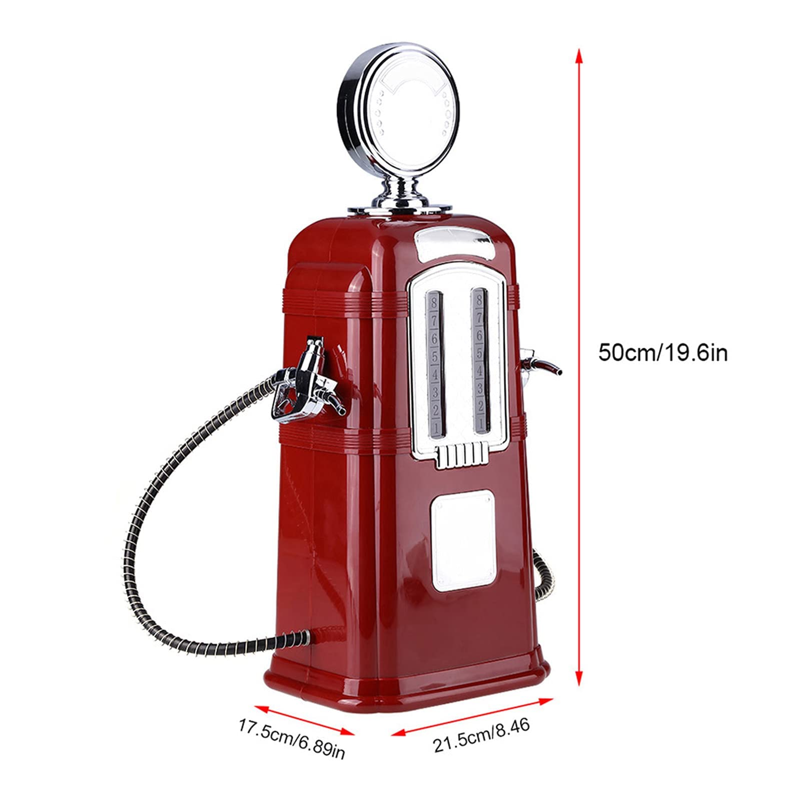 Double Guns Pompe à vin, à boisson, 1000 cc, double pistolet, pompe à liquide, distributeur d'alcool, bière, outil pour, hôtels, salons de thé, KTV famille (rouge)