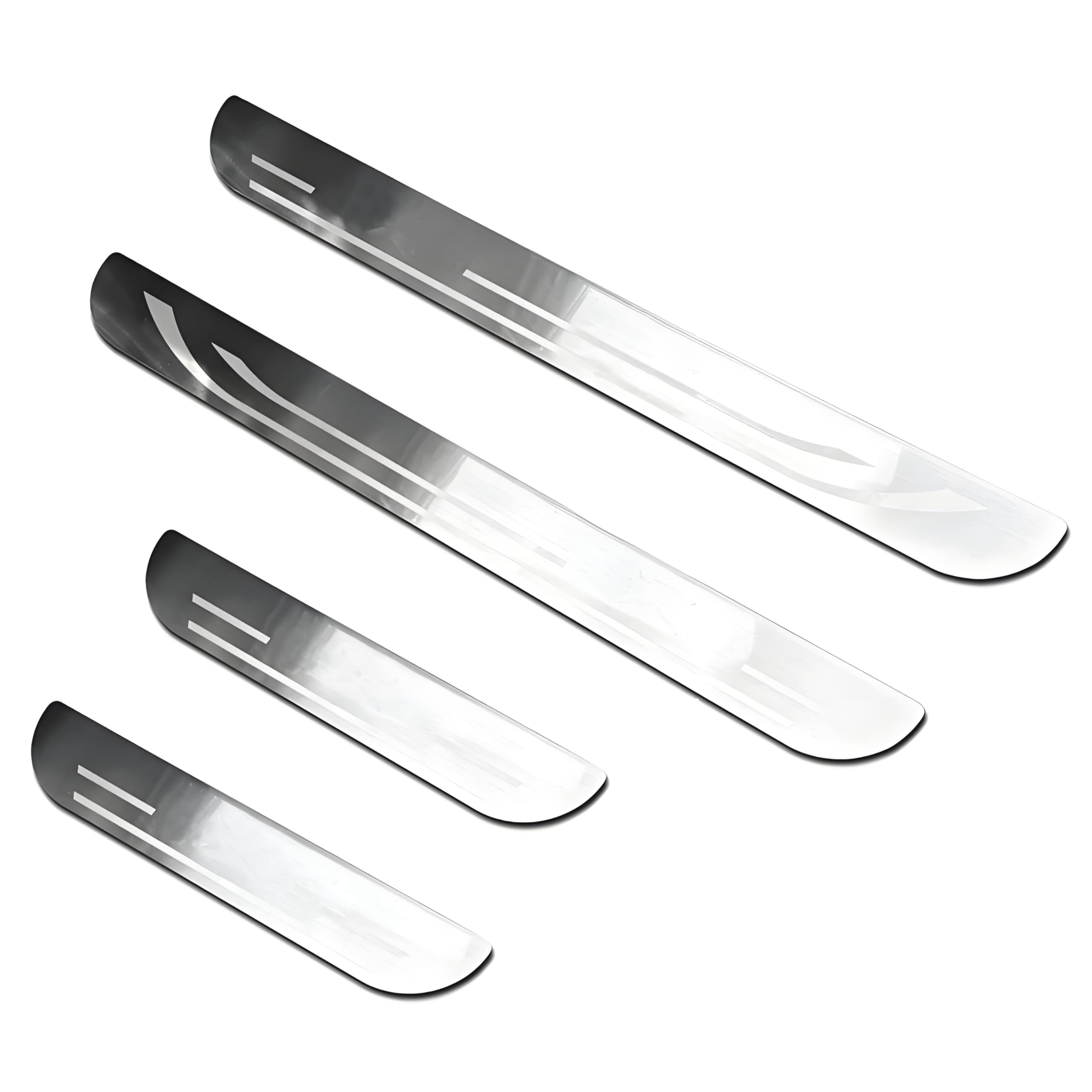 ONEMAJI 4 Pcs Car Door Sill Protector for Abarth 500e Cabriolet 2023-, Door Scuff Plate Stainless Steel Entry Guard Trim Welcome Pedals Styling