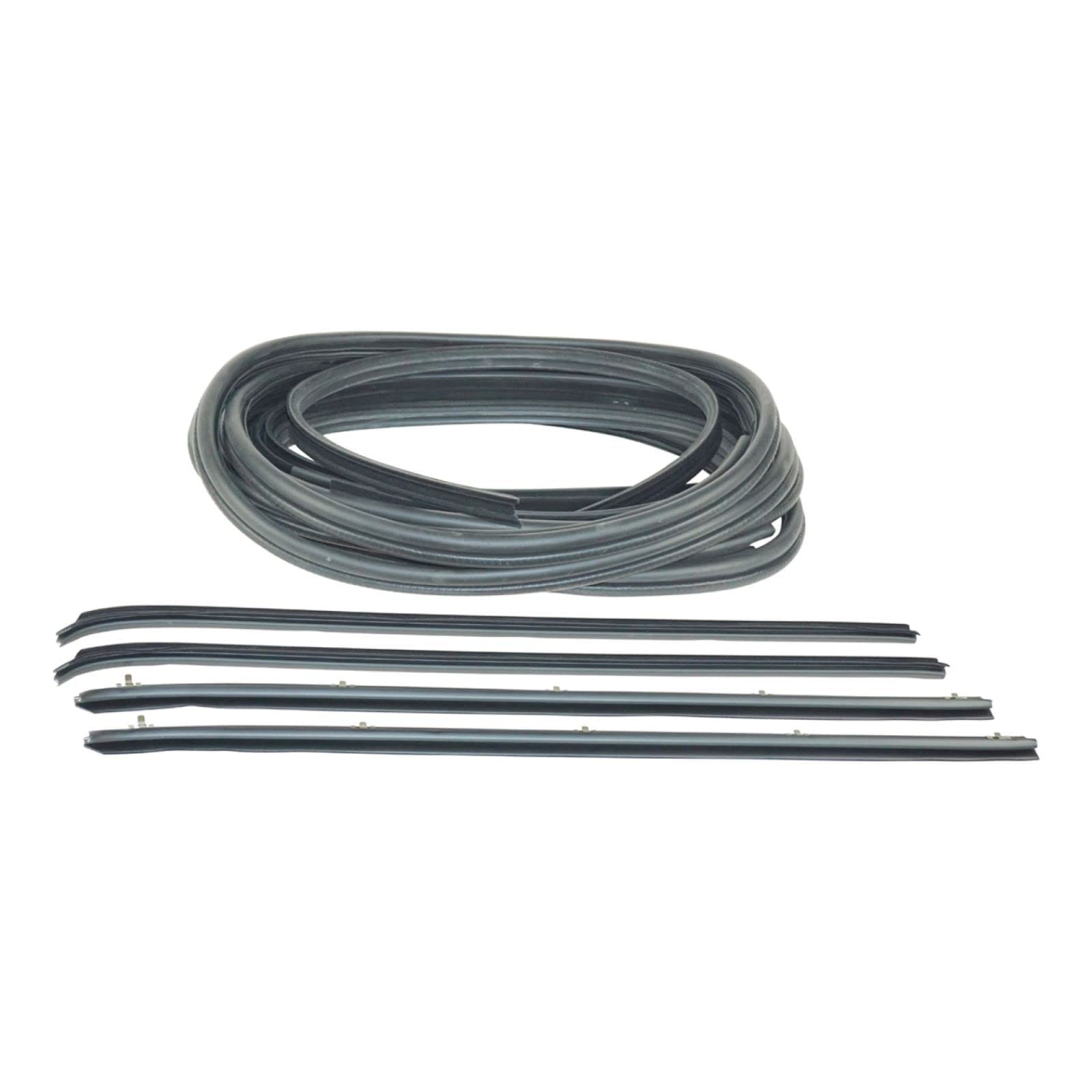 10 Piece Rubber Door Window Weatherstrip Seal Kit Compatible with 80-93 Dodge Truck D W 150