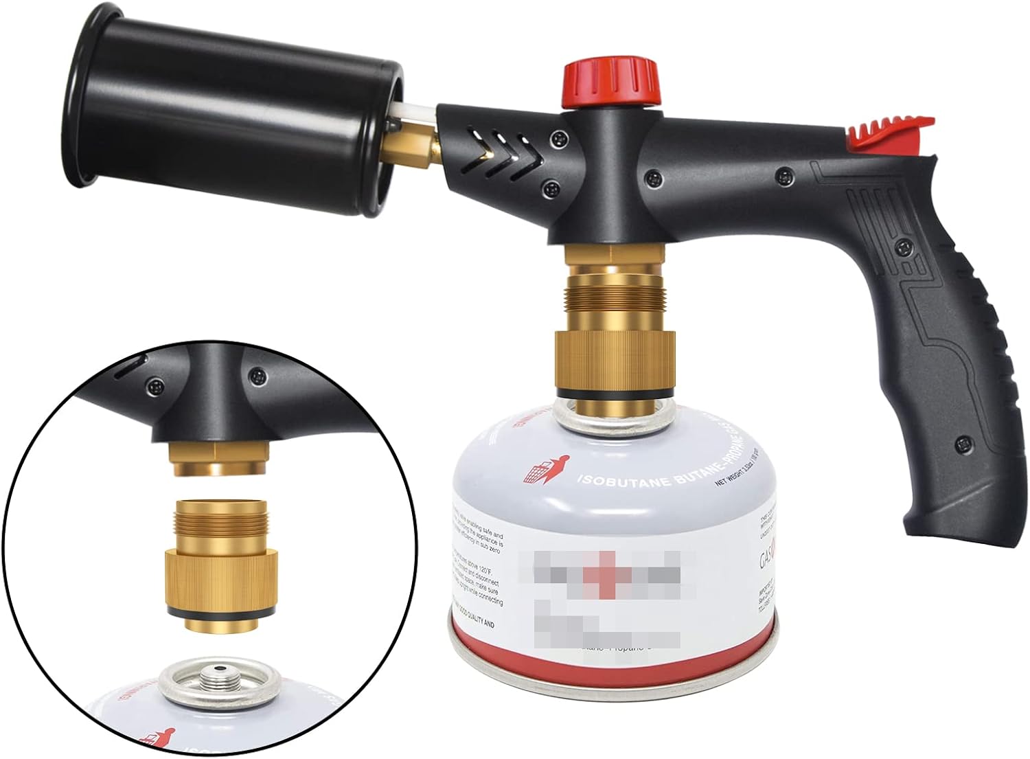 Propane Torch With Isobutane Canister Adapter Taschyas