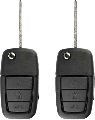 2 llaves sin llave con opción remota 4btn sin cortar para Pontiac (OUC6000083)