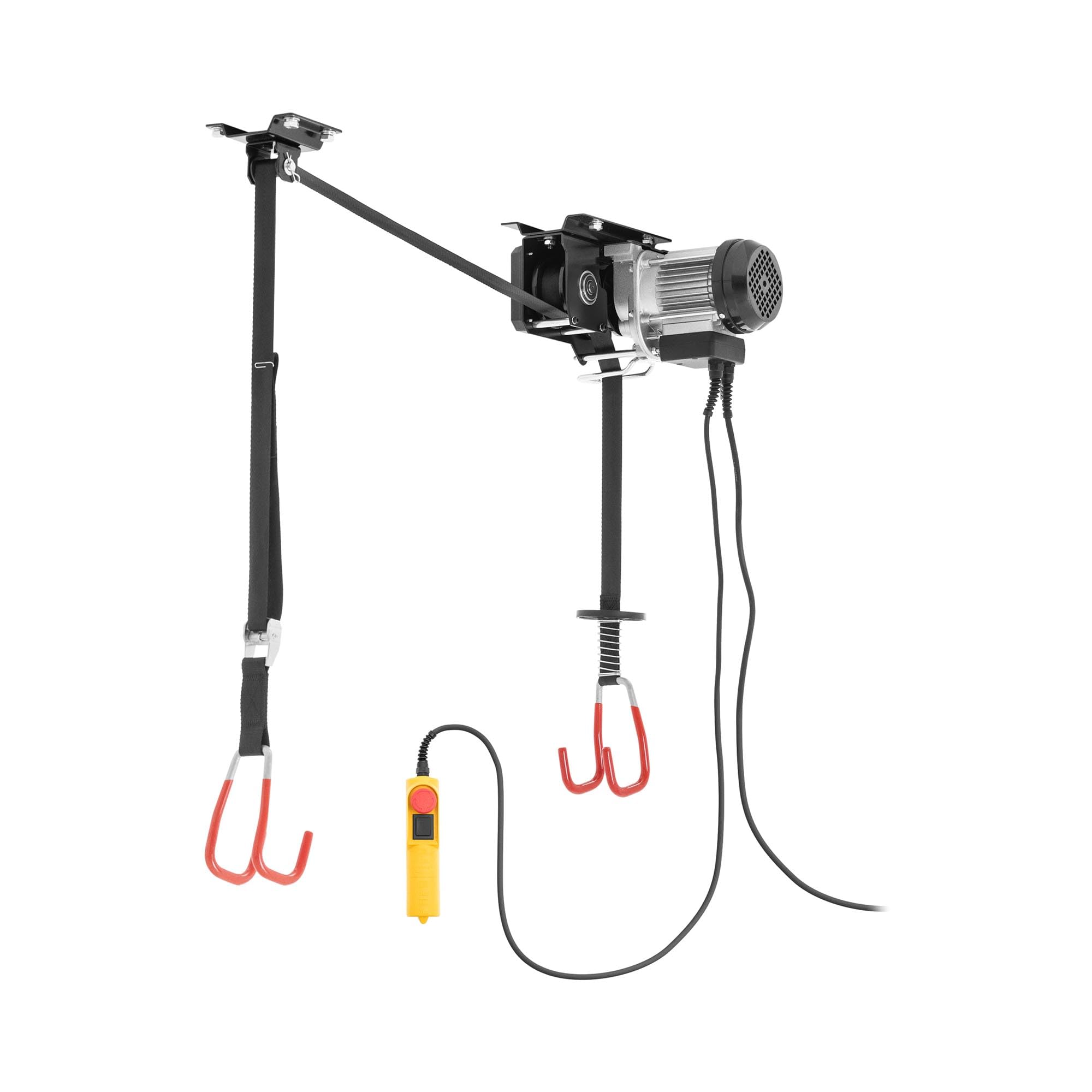MSW MSW-BL-100 Sollevatore elettrico per bicicletta altezza di sollevamento 3 m 8 m/min 100 kg telecomando cinghie regolabili interruttore di arresto di emergenza e-bike lift sollevamento bicicletta