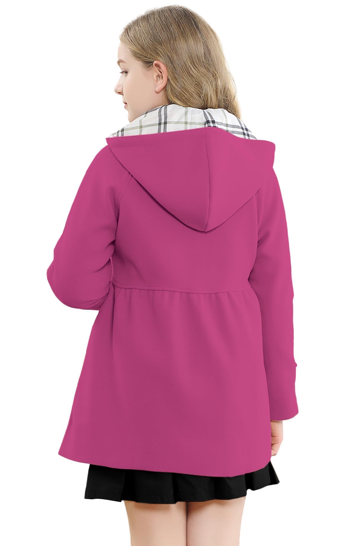 Betusline Mädchenkleid, Kinder-Kapuzenpullover aus Wollmischgewebe, Herbst/Winter, Oberbekleidung, Peacoat, 2–14 Jahre