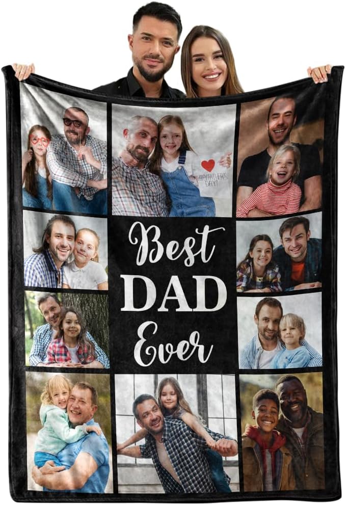 MeMoShe Ships Next Day Custom Blankets with Photos Personalized Couples Gifts Customized Picture Blanket I Love You Gifts Birthday Gift for Wife Husband Girlfriend Boyfriend