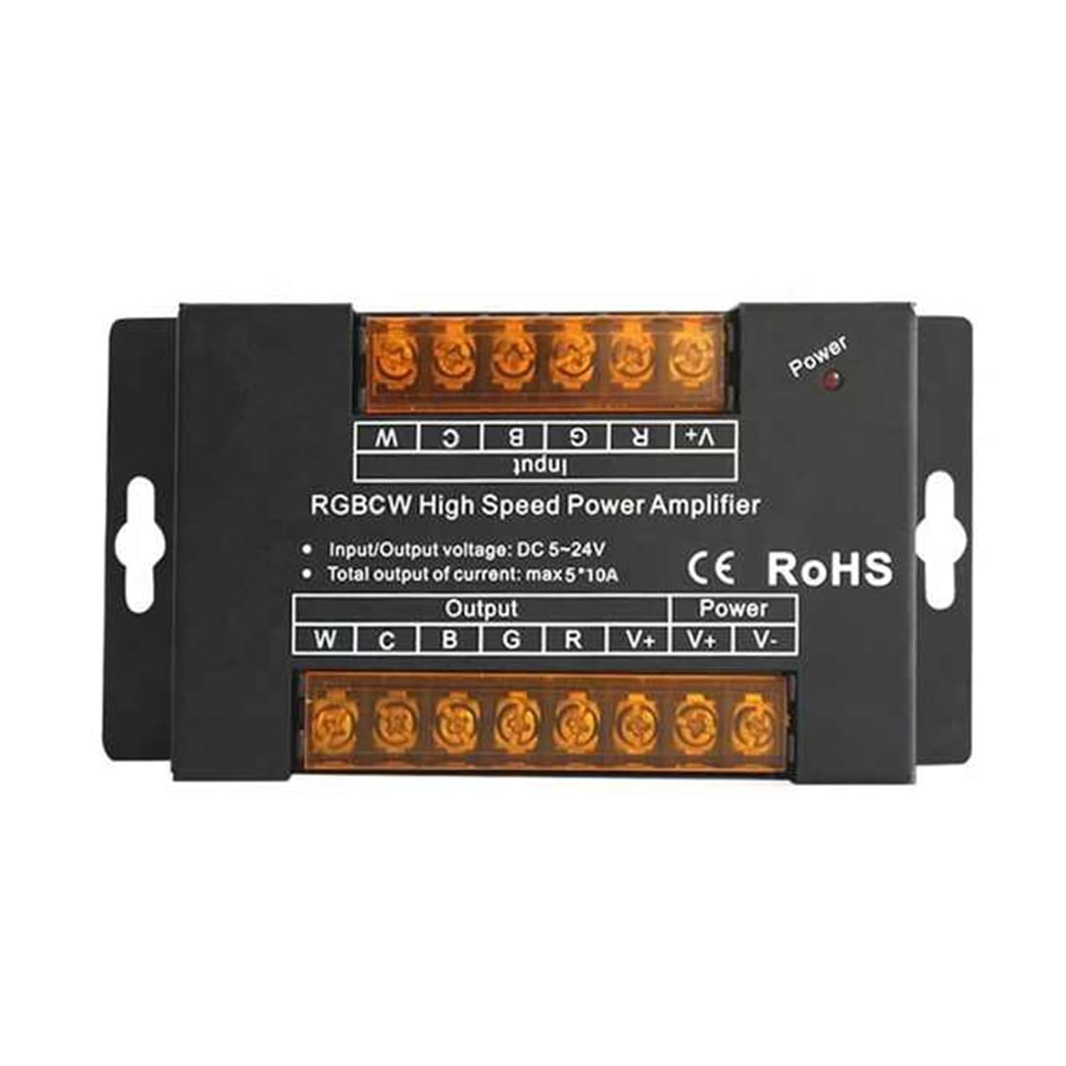 DC5V 12V 24V LED Power Amplifier Controller Monochrome/RGB/RGBW/RGBWW RGB+CCT(24A Aluminum for RGB)