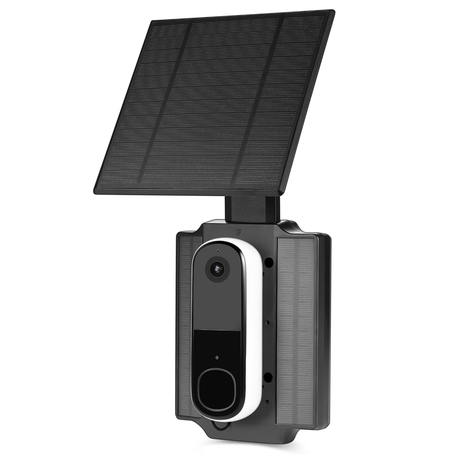 Wasserstein Doorbell Solar Charger with Built-in Battery Compatible with Arlo Video Battery Doorbell 2K (2nd Gen), WYZE Wireless Duo Cam & eufy E340/C30/C31 Doorbell (2.5W)
