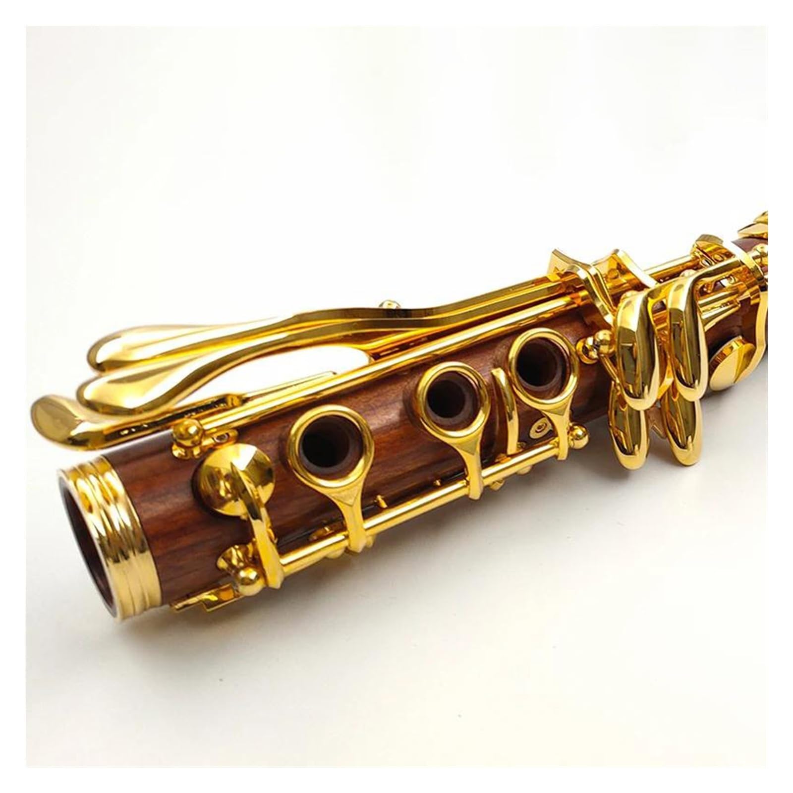 Clarinete Profesional Cuerpo De Tubo De Palisandro Clarinete Tono Bb 17 Teclas Clarinete Con Llaves Chapadas En Oro Con Caja De Almacenamiento