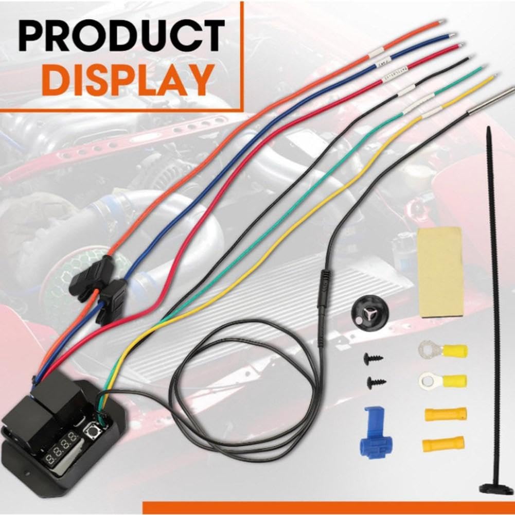 Kit Sensor Temperatura Motor Pantalla LED Dual 40A(12V)